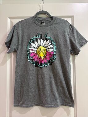 Gildan Gray Heavy Cotton Crewneck T-Shirt